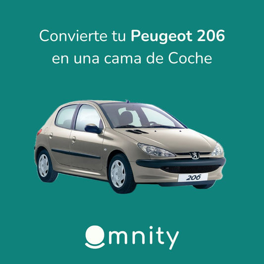 Camperiza tu coche Peugeot 206 y conviértelo en una cama de coche