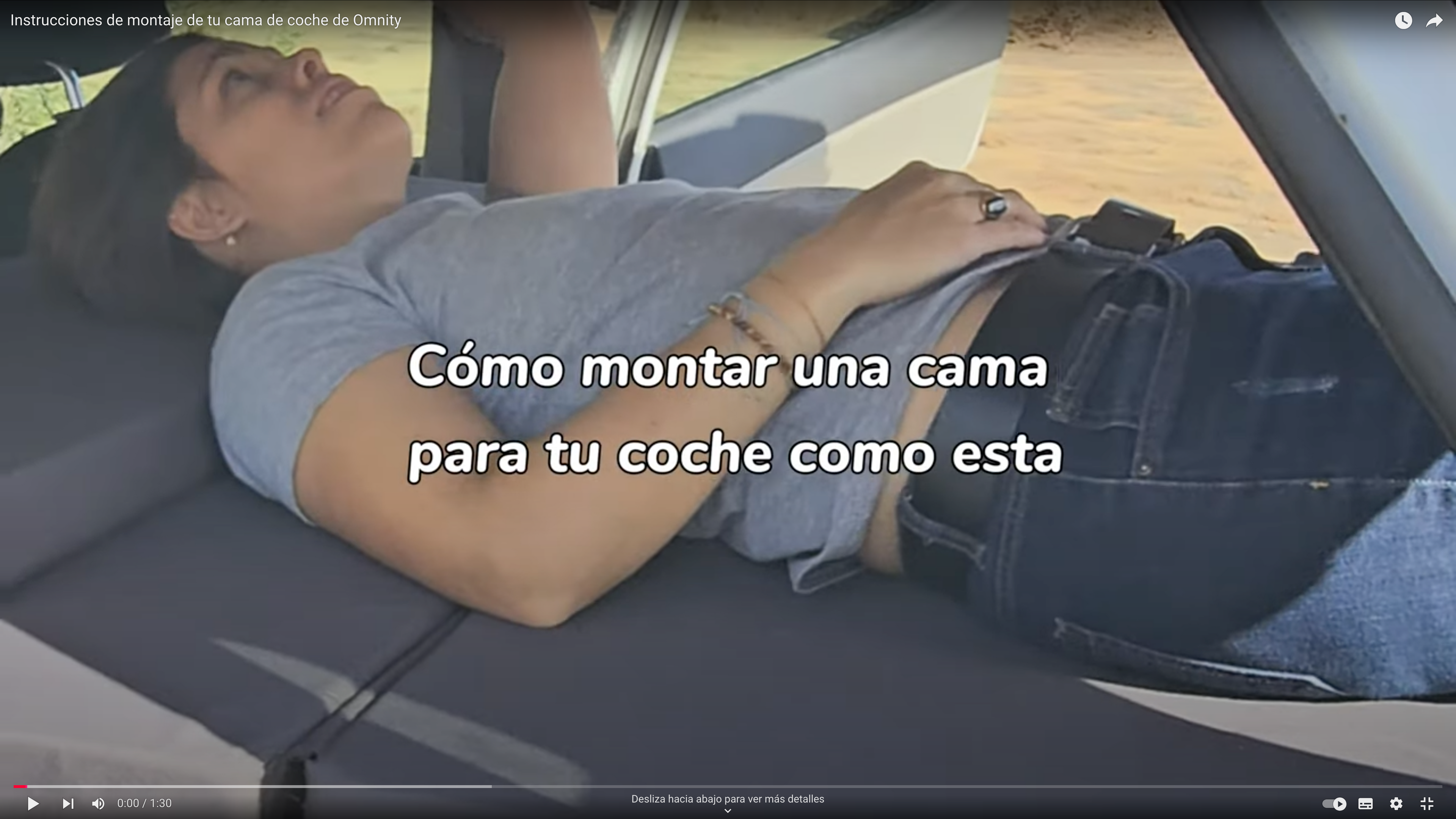 Cargar video: Como montar tu cama de coche paso a paso