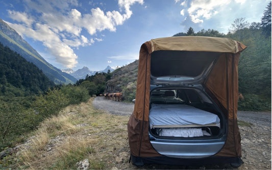 Tienda de campaña para el maletero de tu coche